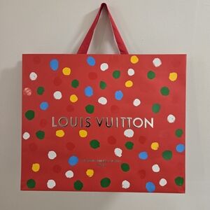 Louis Vuitton Red Bag with Colorful Dots